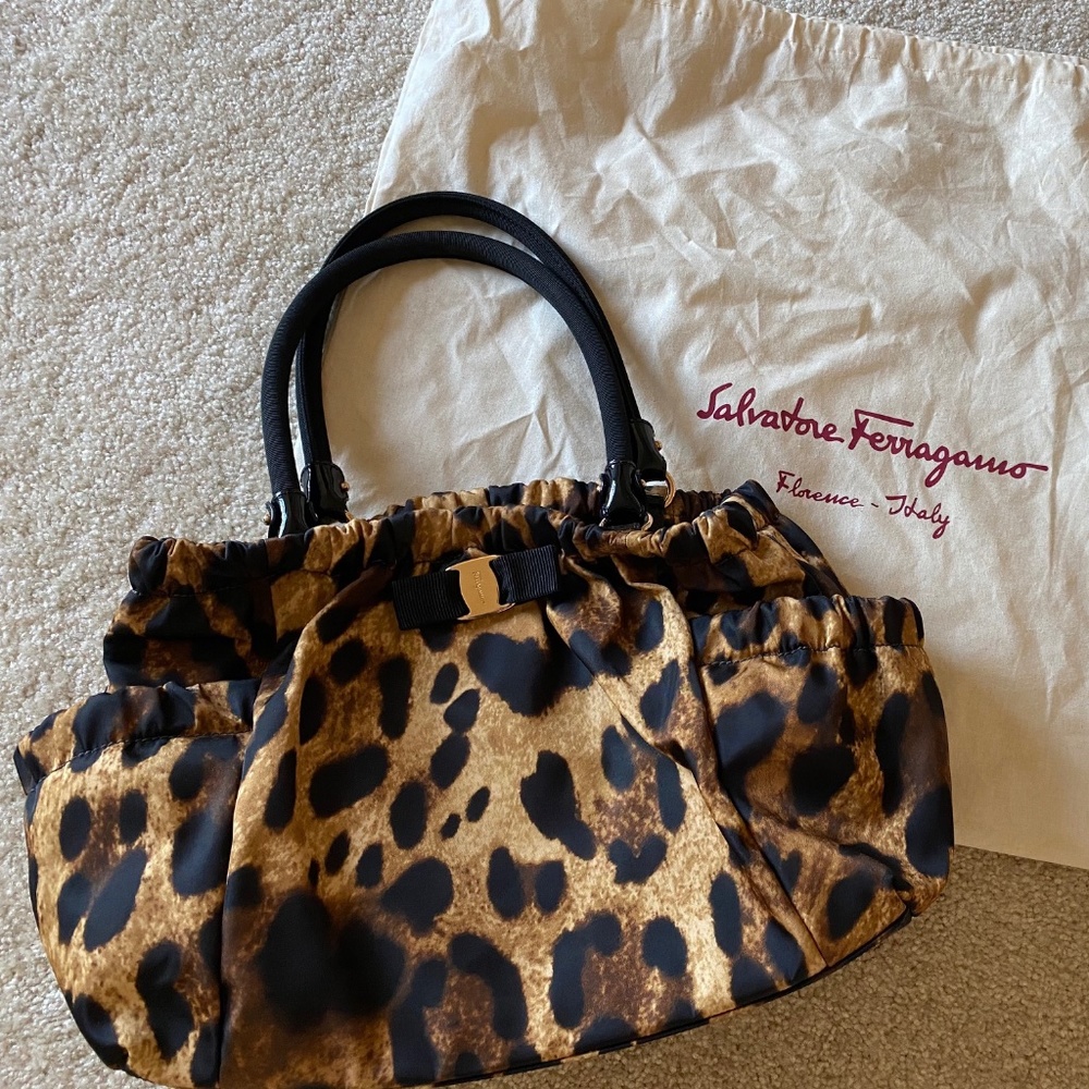Salvatore Ferragamo Fedele Nylon Tote